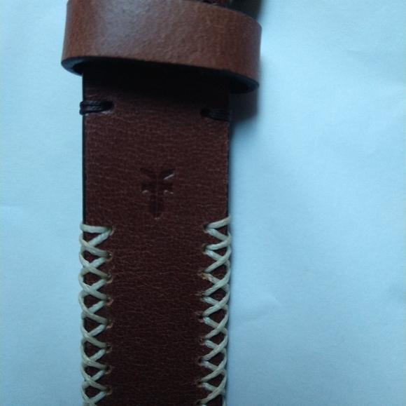 FRYE 30MM embroidered genuine leather women's belt - Picture 5 of 9